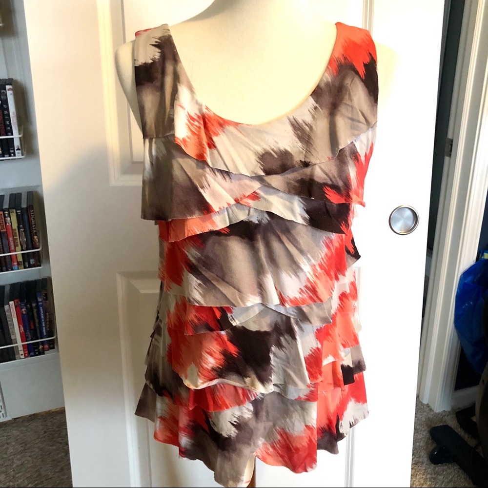 Style & Co Ruffled Sleeveless Top